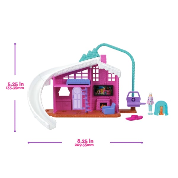 mattel Barbie Mini Barbie Land Doll House Playsets With 1.5-Inch Doll Furniture & Accessories