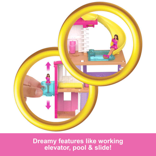 Mattel Barbie Mini Barbieland Doll House Playsets With 1.5-inch Doll Furniture & Accessories