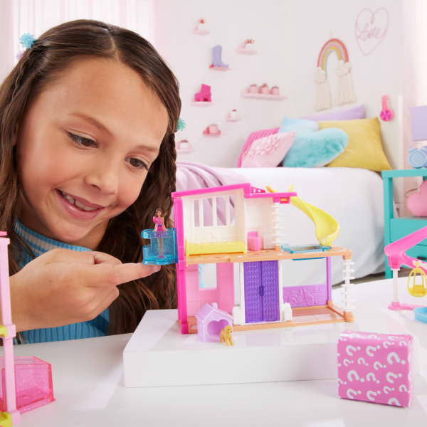 mattel Barbie Mini Barbieland Doll House Playsets With 1.5-inch Doll Furniture & Accessories