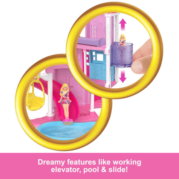 Mattel Barbie Mini Barbieland Doll House Playsets With 1.5-inch Doll Furniture & Accessories