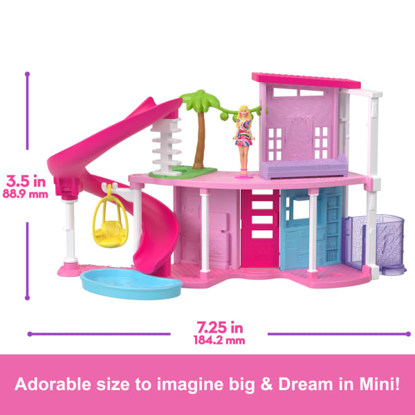 Mattel Barbie Mini Barbieland Doll House Playsets With 1.5-inch Doll Furniture & Accessories