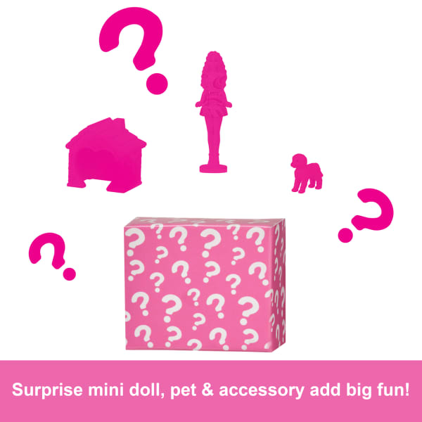 Mattel Barbie Mini Barbieland Doll House Playsets With 1.5-inch Doll Furniture & Accessories