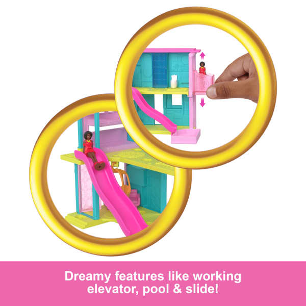 Mattel Barbie Mini Barbieland Doll House Playsets With 1.5-inch Doll Furniture & Accessories