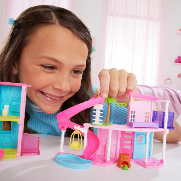 mattel Barbie Mini Barbieland Doll House Playsets With 1.5-Inch Doll Furniture & Accessories