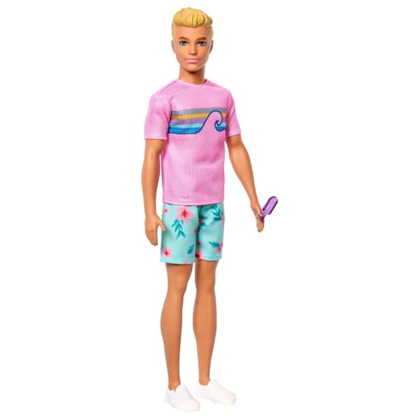 mattel Barbie Mysteries: Beach Detectives Ken Doll in Signature Outfit With Storytelling Accessories