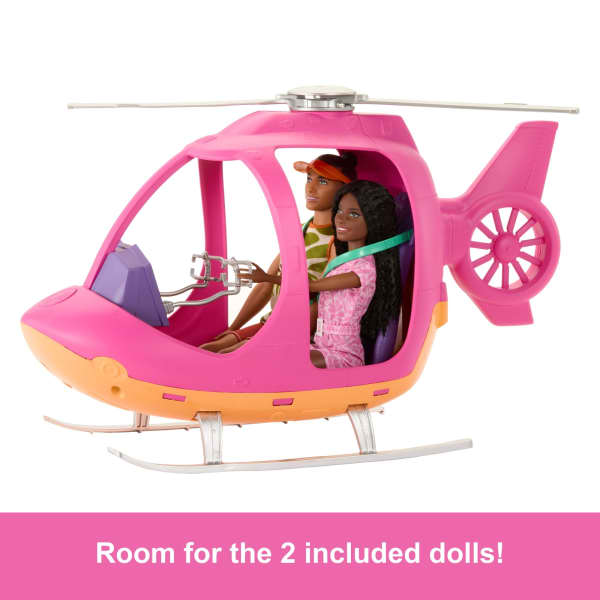 mattel Barbie Pink Passport Kenya Adventure Dolls & Playset With Toy Helicopter & 9 Accessories