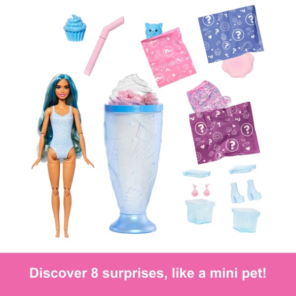 mattel Barbie Pop Reveal Sweet Treat Series Doll & Accessories Set Cool Cupcake Fashion Doll & Pet