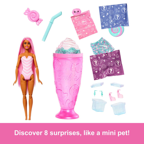 mattel Barbie Pop Reveal Treat Series Doll & Accessories Set Sweet Swirl Fashion Doll & Pet