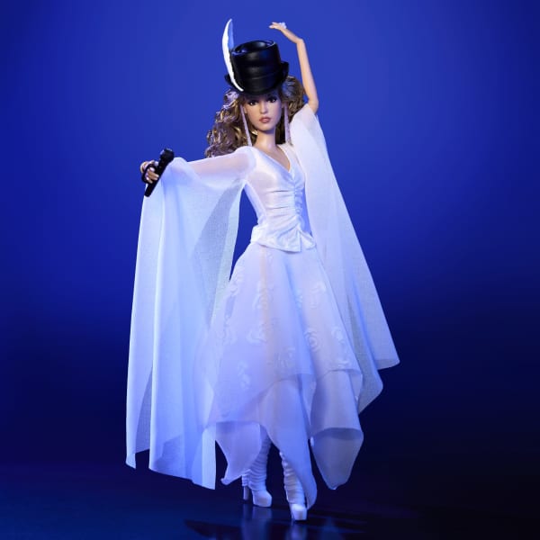 Mattel Barbie Signature Stevie Nicks Bella Donna Collector Doll With Flowing White Dress & Accessories