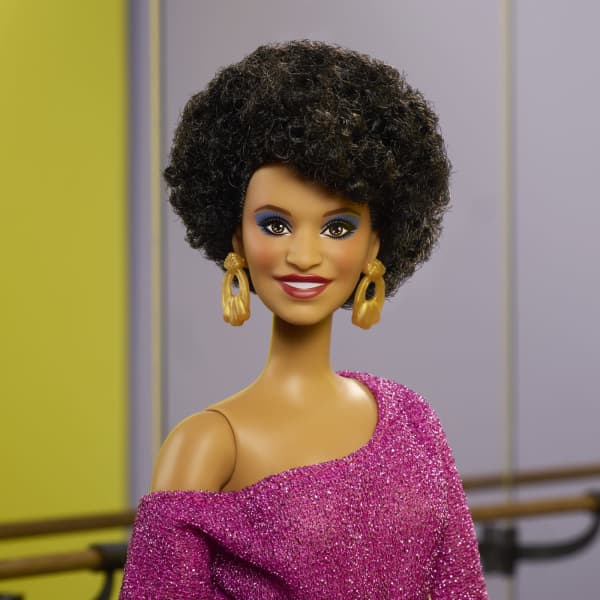 mattel Barbie Signature Tribute Collection Debbie Allen Doll in Purple Fringe Pants And Legwarmers