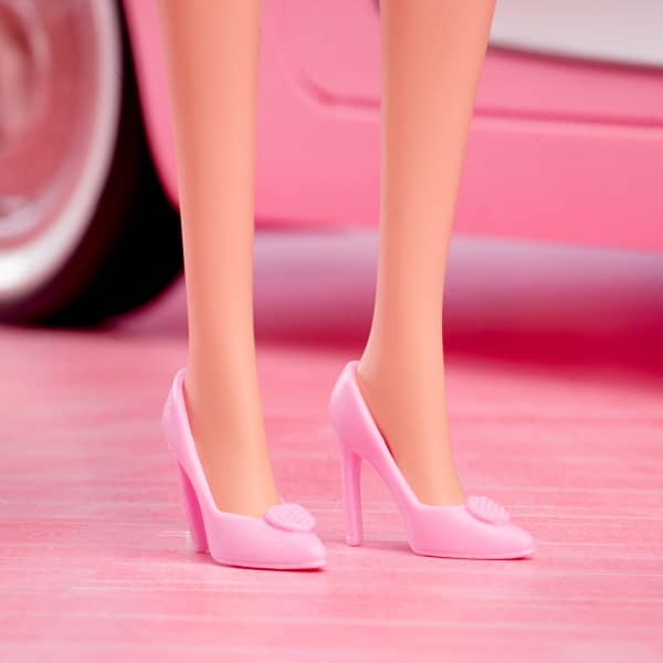 Mattel Barbie The Movie Doll Margot Robbie As Barbie Collectible Doll Wearing Pink Blouse & Skirt Set