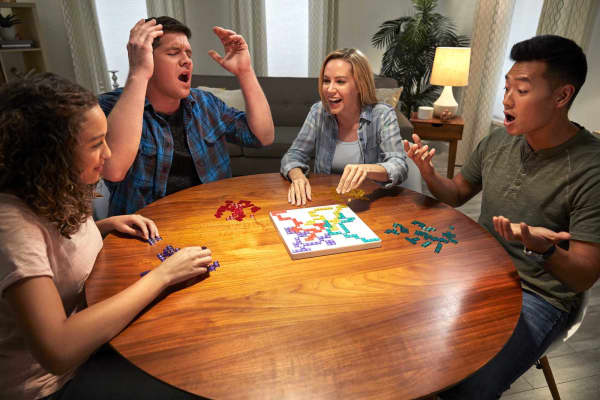 mattel Blokus Strategy Board Game Family Game For Kids & Adults With Colorful Pieces & Just One Rule