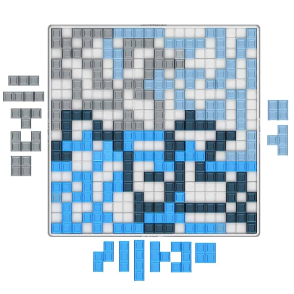 Mattel Blokus Strategy Family Board Game 25Th Anniversary Edition With Just One Rule For 2-4 Players