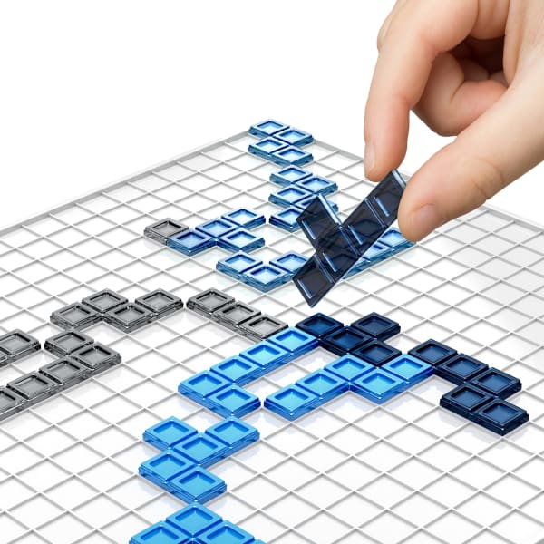 mattel Blokus Strategy Family Board Game 25Th Anniversary Edition With Just One Rule For 2-4 Players