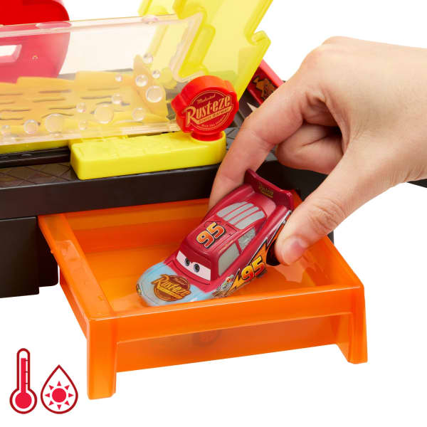 Mattel Cars De Disney Y Pixar Color Changers Pista De Juguete AutoLavado Rayo McQueen