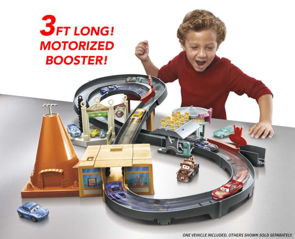 mattel Disney And Pixar Cars Toys Track Set Race Around Radiator Springs