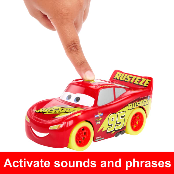 Mattel Disney And Pixar Cars Track Talkers Glow Racers Lightning Mcqueen & Jackson Storm 2-Pack