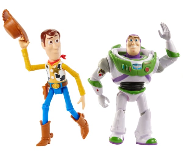 mattel Disney And Pixar Toy Story 7-Inch Woody And Buzz Action Figure Toys 2-Pack Pizza Planet Adventure