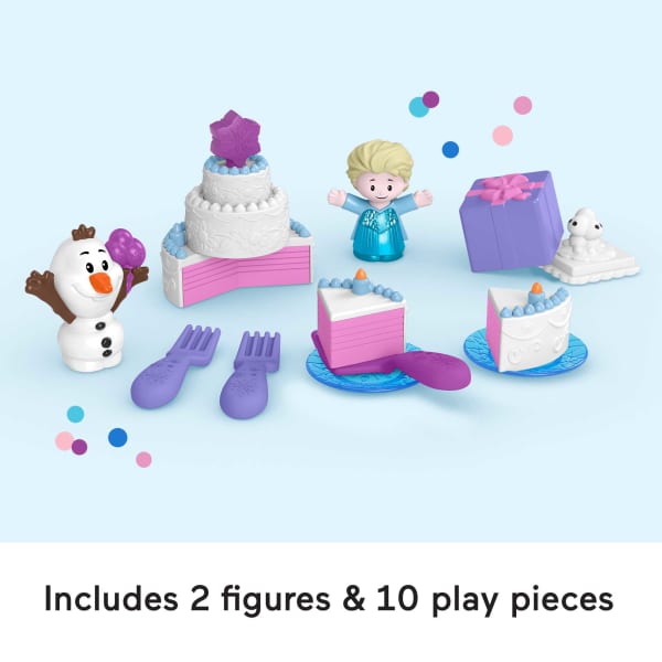 Mattel Disney Frozen Elsa & Olaf's Party Little People Toddler Playset With Figures 12 Pieces