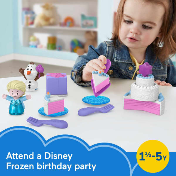 mattel Disney Frozen Elsa & Olaf's Party Little People Toddler Playset With Figures 12 Pieces