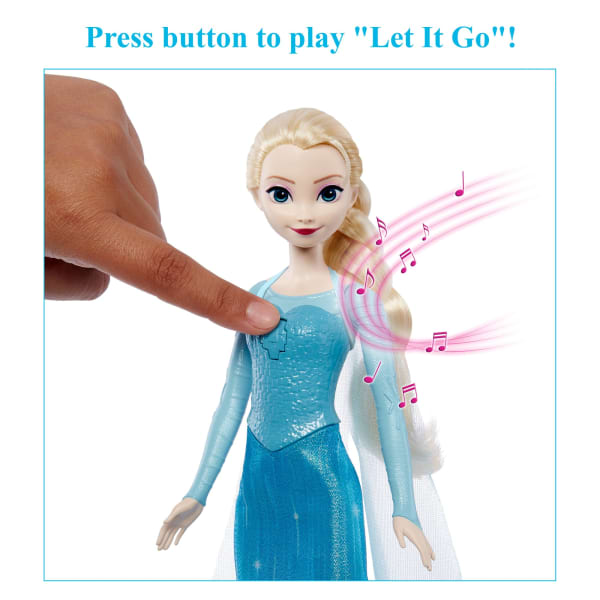 Mattel Disney Frozen Singing Elsa Doll Sings Clip Of “Let It Go” From Disney Movie Frozen