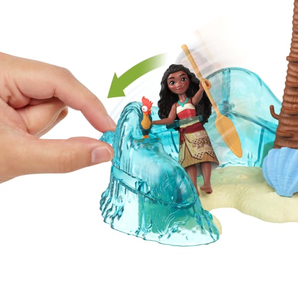 mattel Disney Moana 2 Toys Moana's Island Adventure Playset With 2 Small Dolls 2 Friends & 8 Accessories