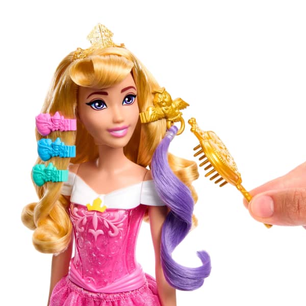 Mattel Disney Princess Aurora Start The Story Doll Accessory Set With Vanity & 9 Styling Accessories