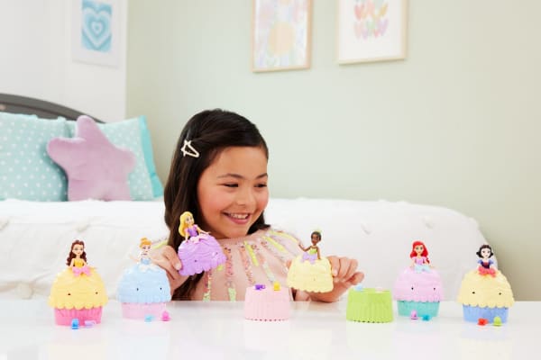 mattel Disney Princess Cupcake Small Doll Reveal With 5 Surprises including Doll & 2 Accessories