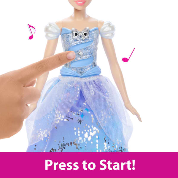 Mattel Disney Princess Enchanted Ballgown Cinderella Fashion Doll With Lights & Sounds Inspired By Movie