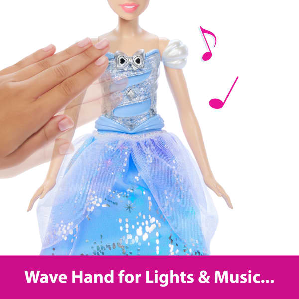 Mattel Disney Princess Enchanted Ballgown Cinderella Fashion Doll With Lights & Sounds Inspired By Movie