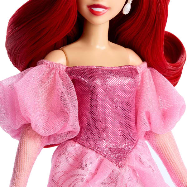 Mattel Disney Princess Enchanted Stories Ariel Fashion Doll With Sparkling Dress & Accessories Posable