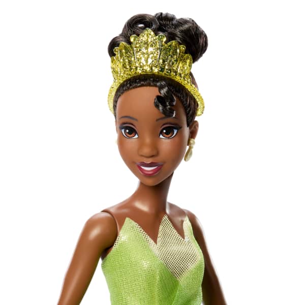 Mattel Disney Princess Enchanted Stories Tiana Fashion Doll With Sparkling Dress & Accessories Posable