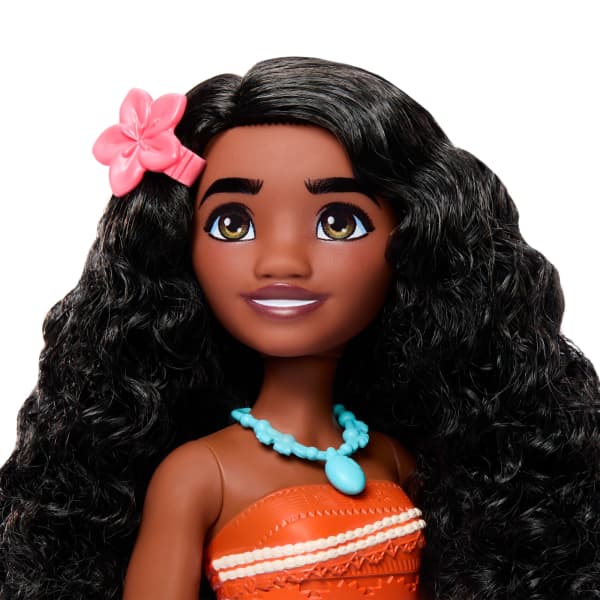 Mattel Disney Princess Ocean Friends Moana Doll With Moldable Sand Animal Friend & 8 Accessories