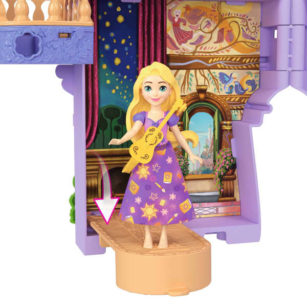 Mattel Disney Princess Rapunzel Storytime Stackers Doll House Small Doll Pascal Figure & 7 Accessories