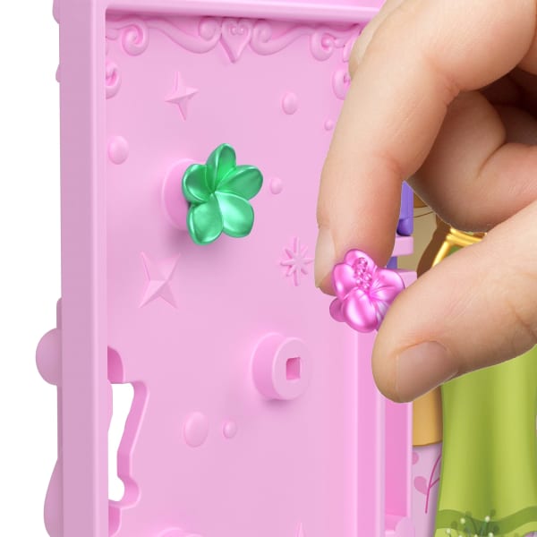 Mattel Disney Princess Royal Wardrobe Set With Ariel & Tiana Small Dolls 4 Fashions 2 Animals & 4 Accy