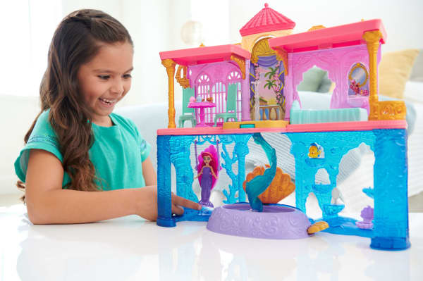 mattel Disney Princess Toys Ariel's Stacking Castle Gifts For Kids