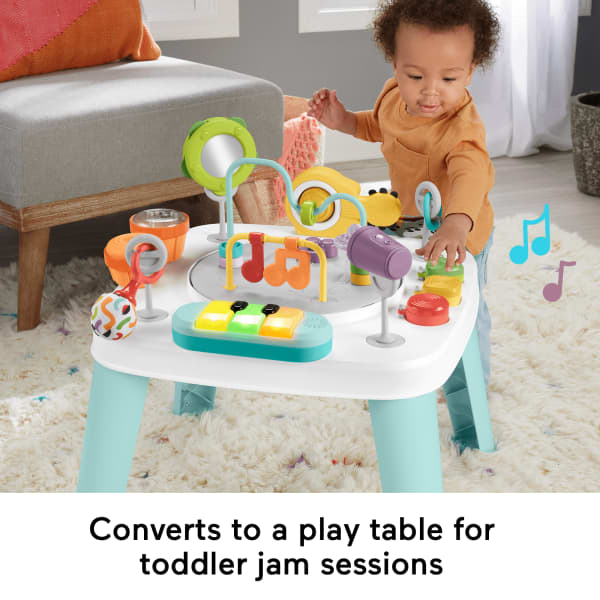 Mattel Fisher-Price 3-in-1 Hit Wonder Baby Activity Center & Toddler Play Table With Music & Lights