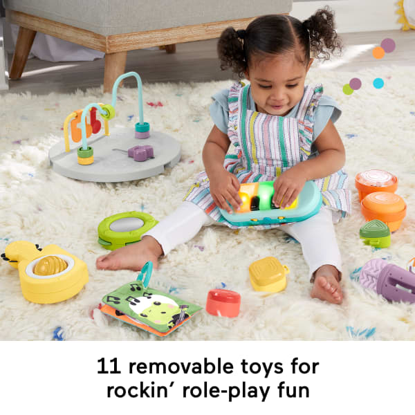 Mattel Fisher-Price 3-in-1 Hit Wonder Baby Activity Center & Toddler Play Table With Music & Lights