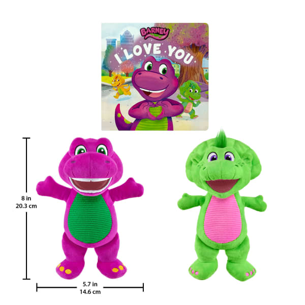 Mattel Fisher-Price Barney's World Barney & Baby Bop With Book