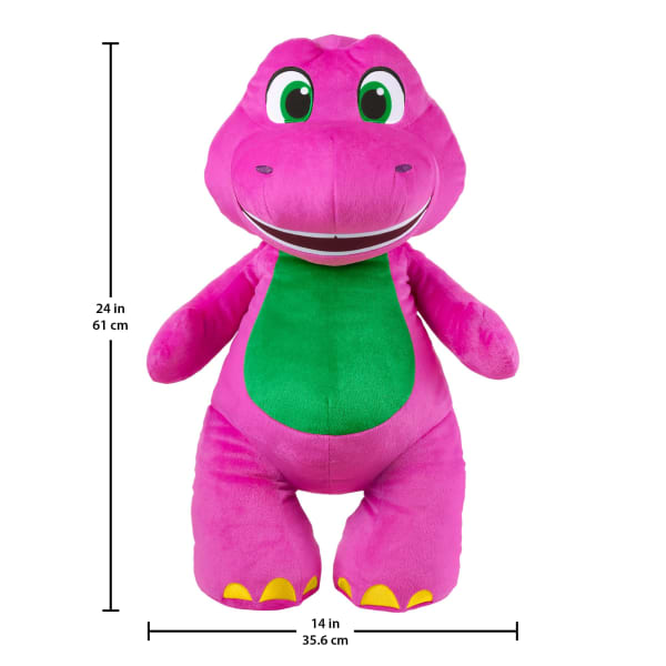 Mattel Fisher-Price Barney's World Jumbo Barney Plush 26-Inch Figure Large Scale & Soft Texture