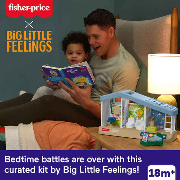 mattel Fisher-Price Big Little Feelings Bedtime Routine Kit Set Of Toys & Tips For Toddlers & Kids