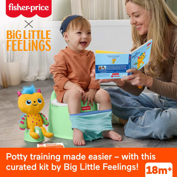 mattel Fisher-Price Big Little Feelings Potty Training Kit Set Of Toys & Tips For Toddlers & Kids