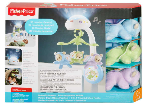 Mattel Fisher-Price Butterfly Dreams 3-in-1 Projection Mobile
