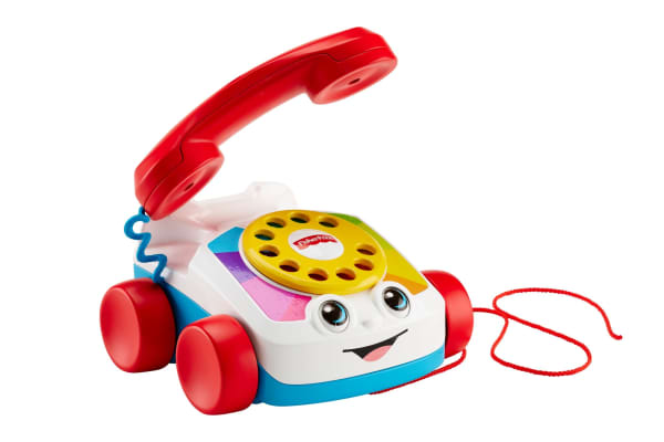 Mattel Fisher-Price Chatter Telephone Baby And Toddler Pull Toy Phone With Rotary Dial