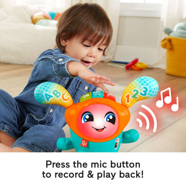 Mattel Fisher-Price DJ Bouncin’ Beats Electronic Baby & Toddler Learning Toy Multilanguage Version