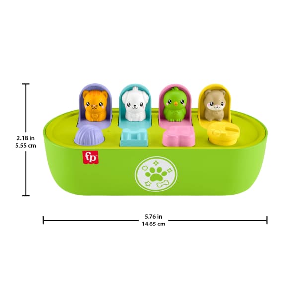 Mattel Fisher-Price Fp Pets Fine Motor Pop-Up Baby Activity Toy For Developmental Play