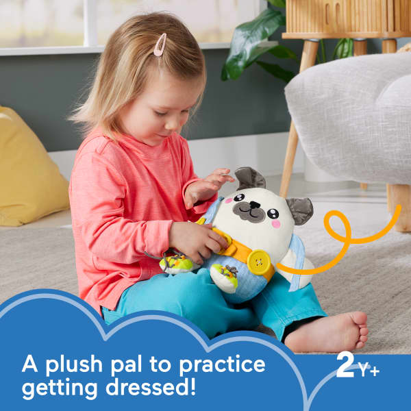 mattel Fisher-Price Fp Pets Learn-To-Dress Pup Preschool Fine Motor Toy For Ages 2+