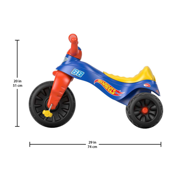 Mattel Fisher-Price Hot Wheels Tough Trike Toddler Tricycle With Handlebar Grips