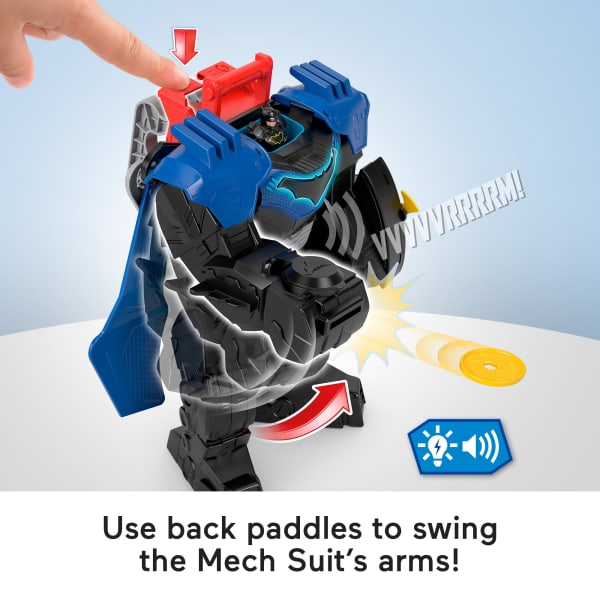 Mattel Fisher-Price Imaginext DC Super Friends Batman Flight Mech Toy With Lights Sounds & Action Figure