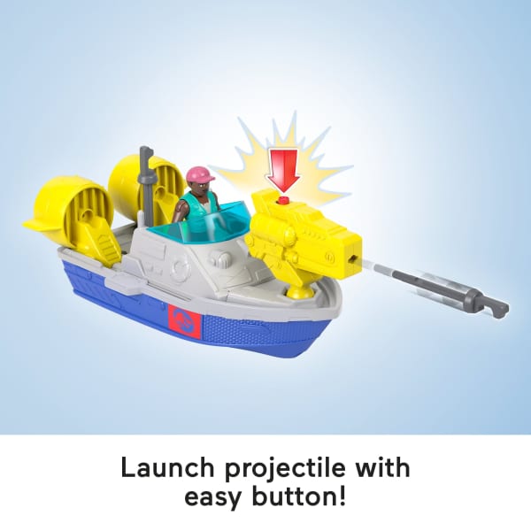 Mattel Fisher-Price Imaginext Jurassic World Rebirth Aquachomp Chase Mosasaurus Dinosaur Toy Playset